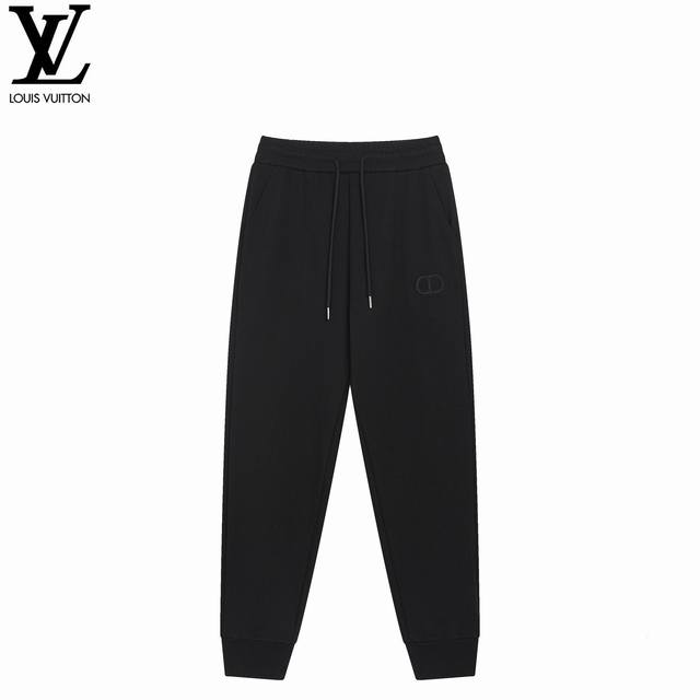 Dior 25Ss Embroidered Black Label Pants Dior 2025 Fall/Winter New Arrival. Front