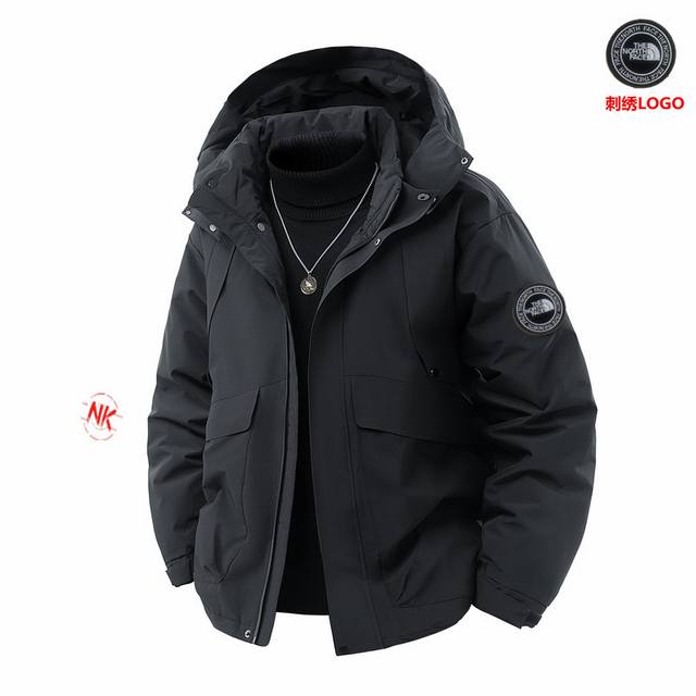 Embroidered Logo 90% White Duck Down The North Face White Duck Down Jacket Short