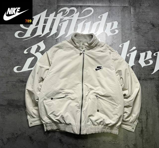 Nike Winter New Arrival Couple Two-Tone Cotton Jacket, Couple Style DDD. The fab