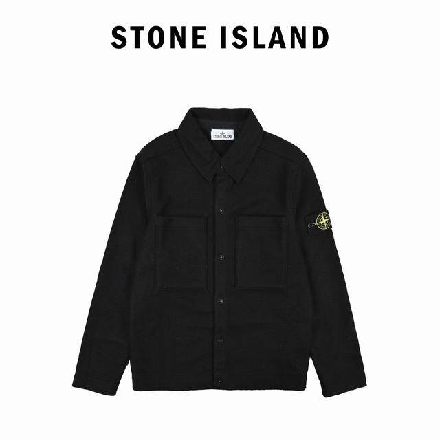 Stone Island Corduroy Wool Black Jacket This Stone Island black corduroy jacket