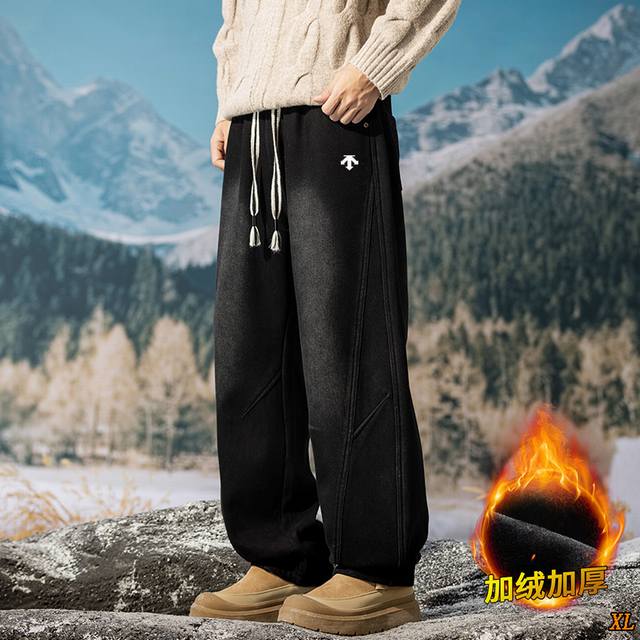 Descente Exclusive Real Shot New Arrival: High-Quality Fleece-Lined Thickened Wi