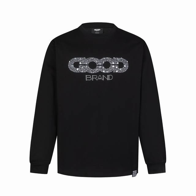 Goodbrand 25Fw Letter Hollow-out Diamond Pattern Long-sleeved Shirt, Unisex, Col