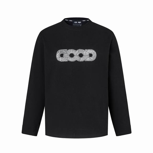 Goodbrand25Fw Earth Sequin Embroidered Long Sleeve Colors: Black, Apricot Size: