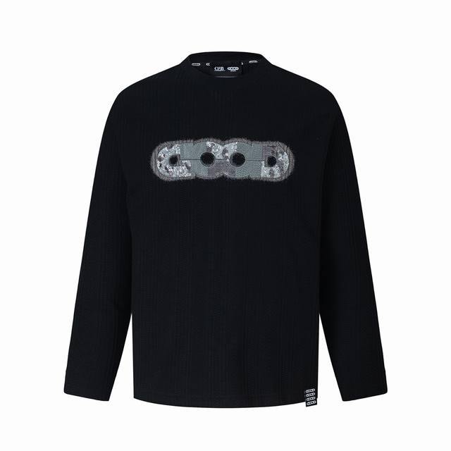 Goodbrand25Fw Sequined Knit Long-Sleeve Top Colors: Black, Apricot Size: S-XL DD