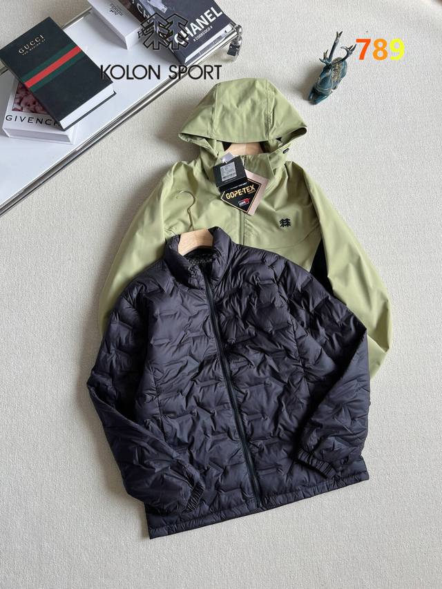 Kolon Sport 3-in-1 Down Jacket 25Ss New Arrival, Detachable Down Liner, Unisex