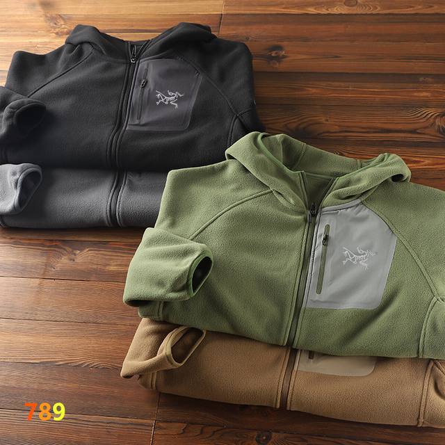 Arc'teryx Reversible Hooded Fleece Jacket in Four Colors - Lightweight, Quick-Wa