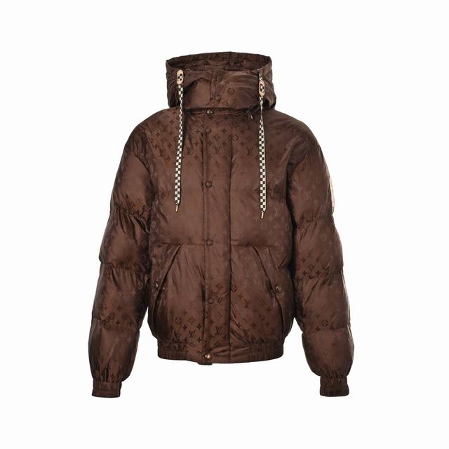 Louis Vuitton 25Fw Ski Collection All-over Monogram Lambswool Down Jacket Custom