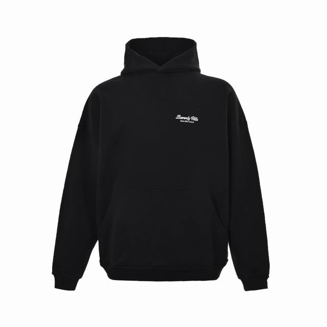 Balenciaga 24Fw Beverly Hills Limited Edition Embroidered Hoodie Made with custo