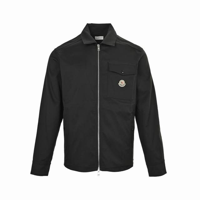 Moncler 25Fw Pocket Logo Zip-Up Jacket This jacket is made from cotton gabardine
