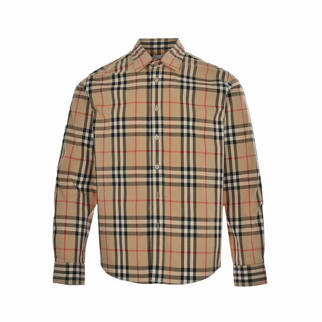 Burberry Classic Check Shirt The fabric is made of double-ply 80-count woven twi