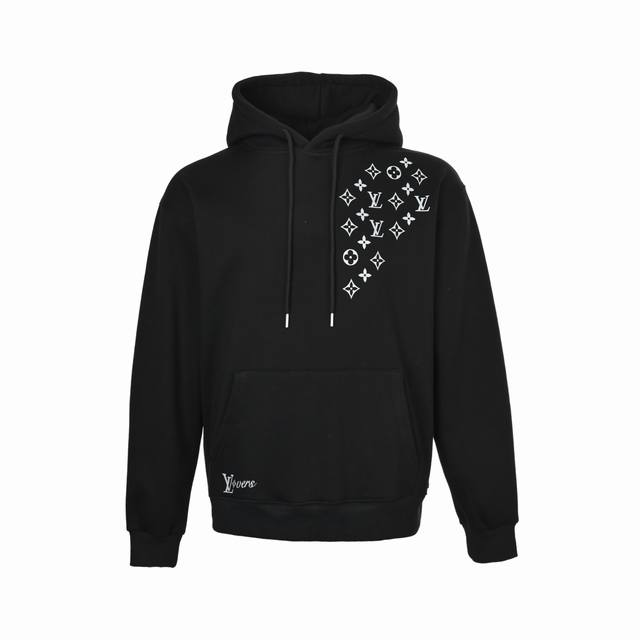 Louis Vuitton 25Fw Diamond Monogram Hoodie 480G High-Grade Combed Cotton Fabric,