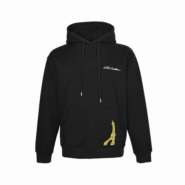 Louis Vuitton 25Fw Eiffel Tower Hooded Sweatshirt 480G High-Grade Combed Cotton