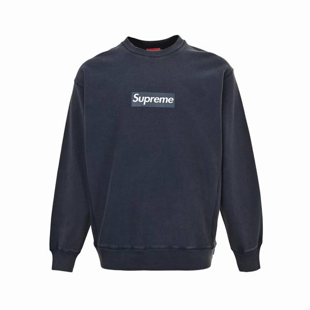 Supreme Cracked Box Print Washed Crew Neck Sweatshirt Developed using the same w