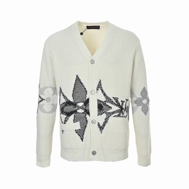 Louis Vuitton 25Fw Ski Collection Monogram Jacquard Cardigan Sweater Fabric: Mad