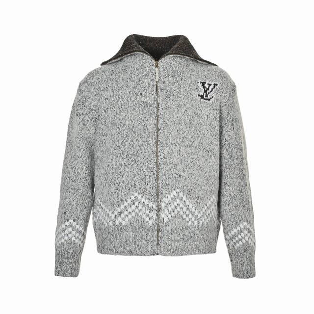 Louis Vuitton 25Fw Angler's Countryside Jacquard Zip-Up Sweater Cardigan This sh
