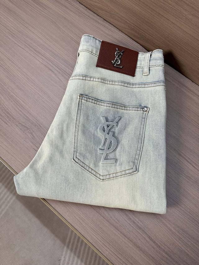 YSL Saint Laurent 25Ss Summer New Arrival Jeans, High-end quality, super soft an