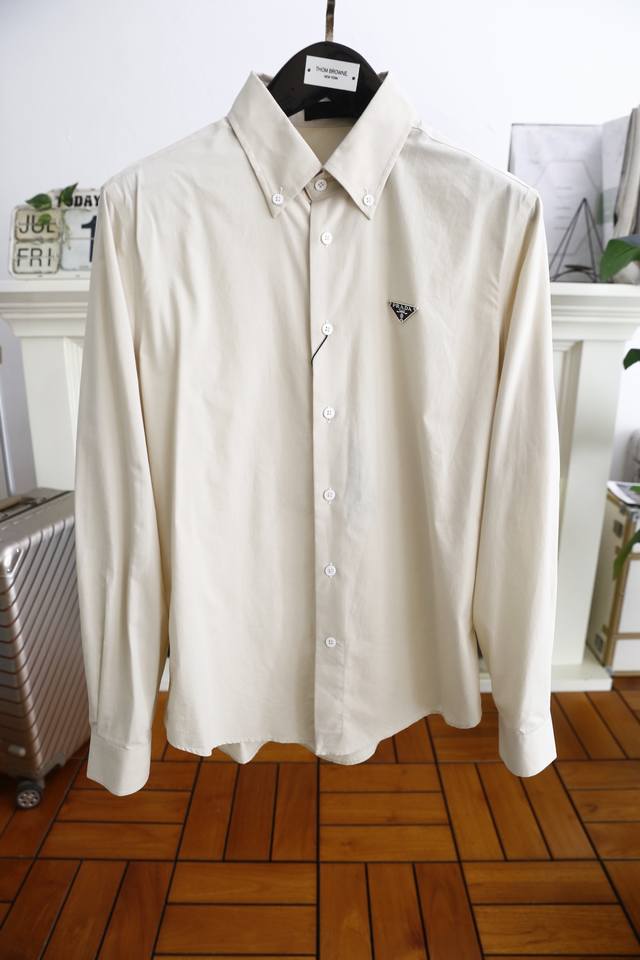 Pula* pr*Da. 25 Summer Men's Thin Long-Sleeve Shirt! The classic triangular logo