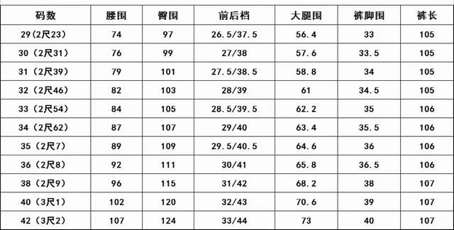 Zz Zegna Autumn/Winter New Business Casual Pants Size Chart 2802 DDD