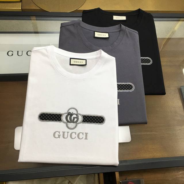 New Arrival Gu.Ci... 2025 Spring/Summer New Arrival - Latest Short-Sleeve Crew N