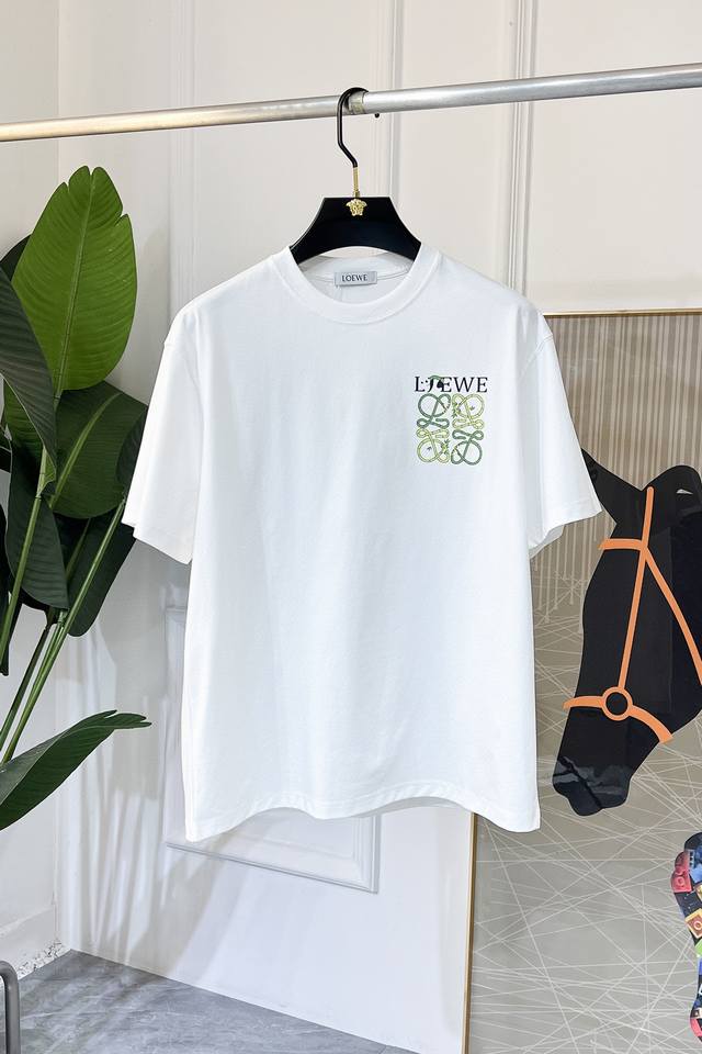 Loewe - 2025Ss Year of the Snake Spring/Summer Premium Short-Sleeve T-Shirt, Off