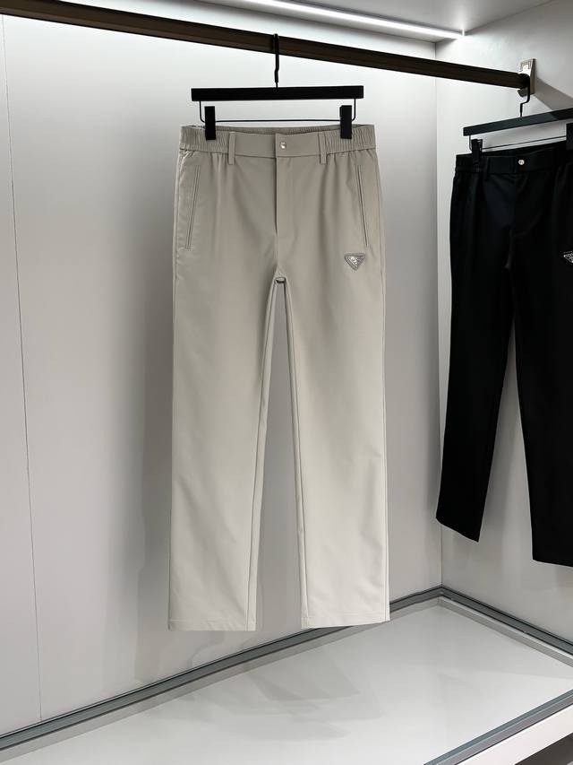 Sizes: M, L, 2XL, 3XL Pra 2025Ss Spring/Summer New Casual Pants, Luxurious Clas