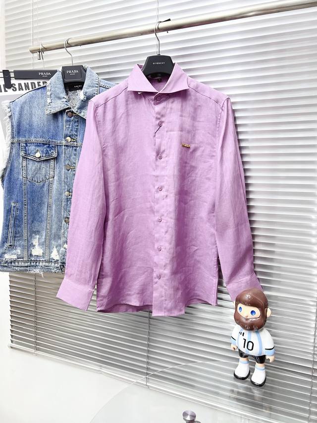 Prada 2025 Men's Shirt, Business Casual Slim Fit! Suitable for both business an