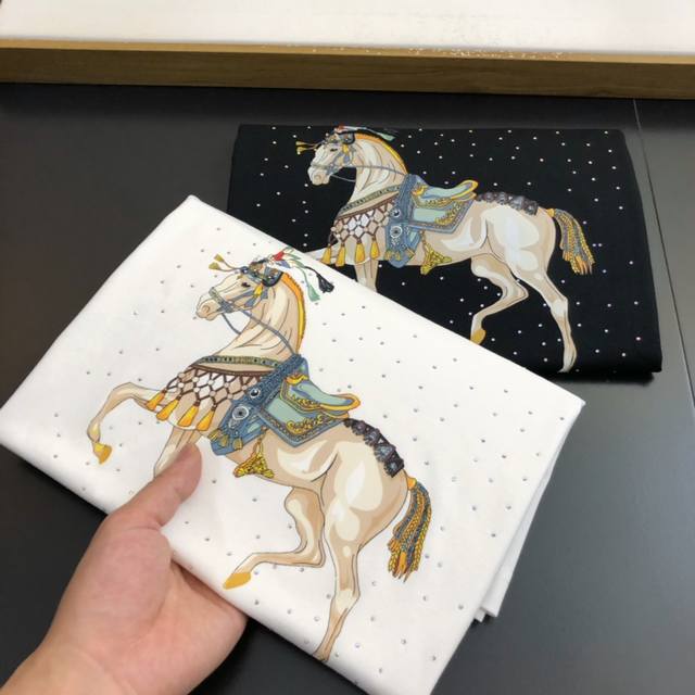 pher25S Summer Men's Crew Neck Short-Sleeve T-Shirt... Featuring a printed horse