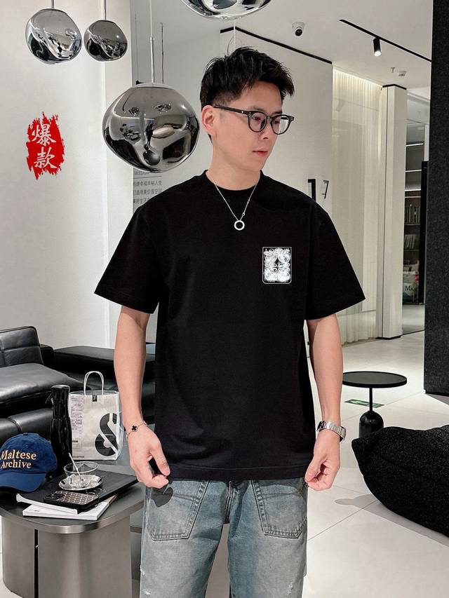 Loewe 2025 Spring/Summer New Unisex Short-Sleeve T-Shirt! Custom-made pure cotto