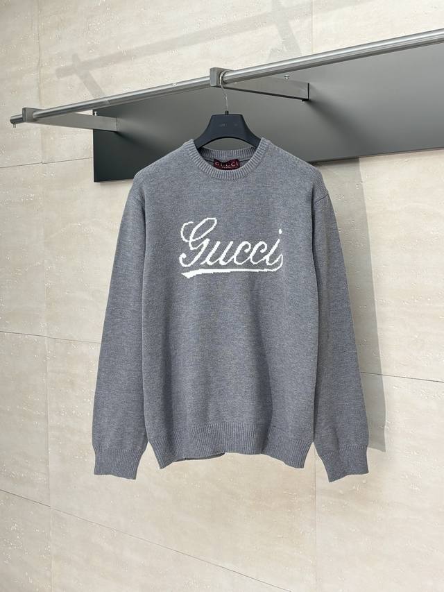 Gucc* Gucci 24Fw Intarsia Letter Crew Neck Sweater (DDD) Originally purchased fo