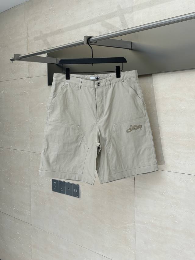 Dio* Dior Hamilton x Hamilton co-branded embroidered logo shorts Soft and supple