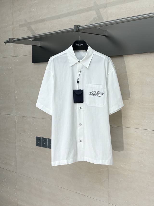 LV Louis Nigo Collaboration Series Mount Fuji Embroidered Short-Sleeve Shirt Siz