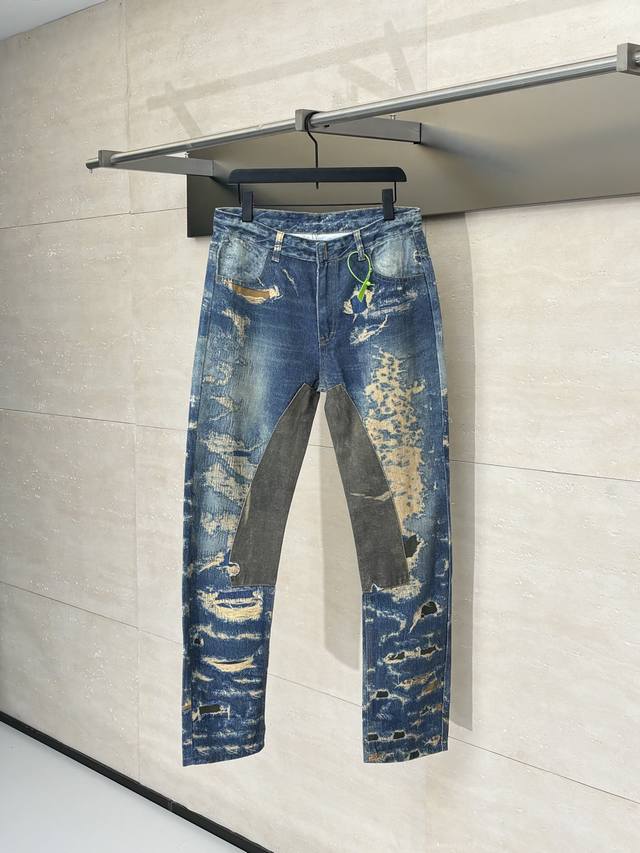 Givench* Givenchy Distressed Patchwork Washed Jeans Size: 28 30 32 34 DDD