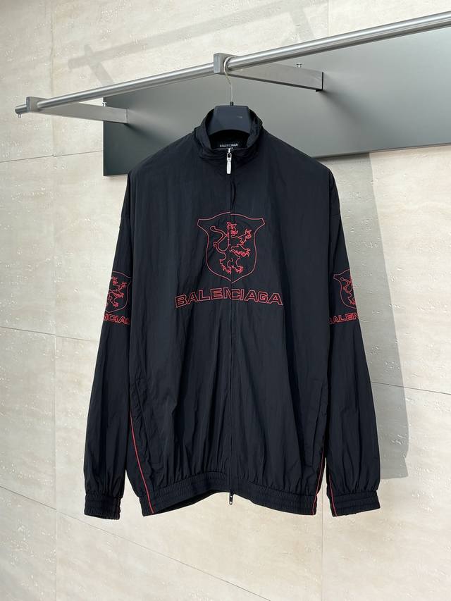 Balenciaga* Paris 25 New Lion Ub Manchester United Sports Windbreaker Jacket Fea