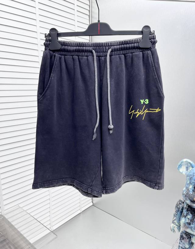 Y-3* 25Ss New Style Shorts, heavy-duty wash, original custom-woven fabric, speci