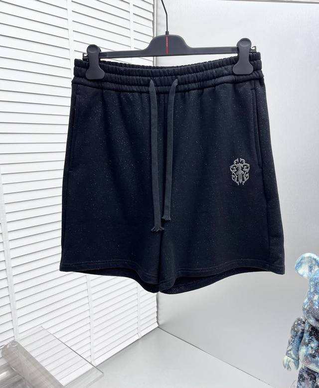 Ch* Chrome Hearts 25Ss New Shorts, heavy-duty wash, original custom-woven fabric