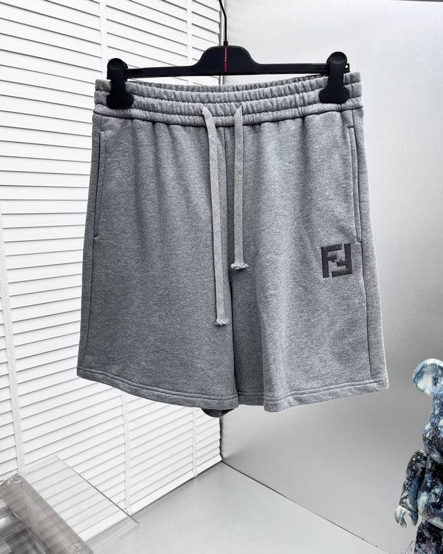 Fend* 25Ss New Style Shorts, heavy-duty wash, original custom-woven fabric, spec