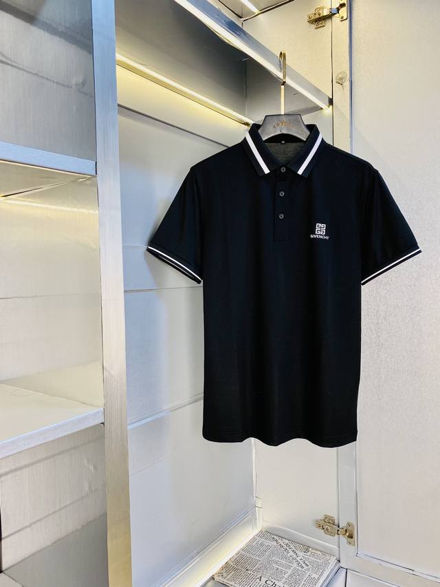 Original quality Givenchy 2025 latest men's collared short-sleeved T-shirt, sui