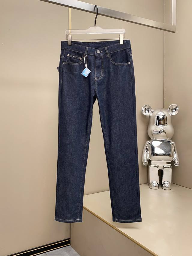 Ra25Ss Spring/Summer New Casual Five-Pocket Men's Jeans! Features a triangular l