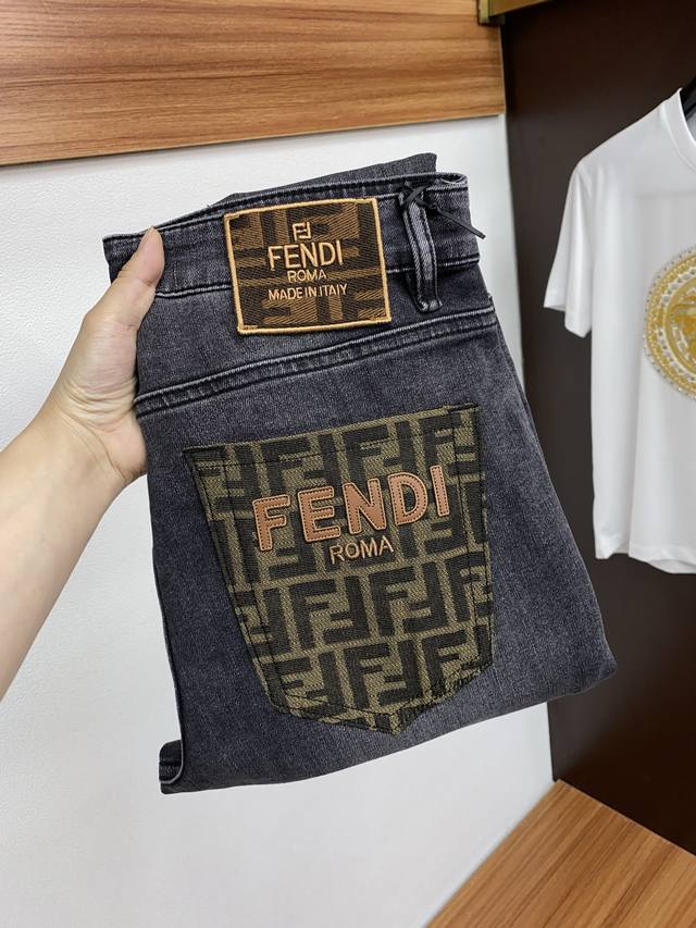 Fendi 25 Early Spring Men's Jeans - Original Fabric, Original Wash! Imported or