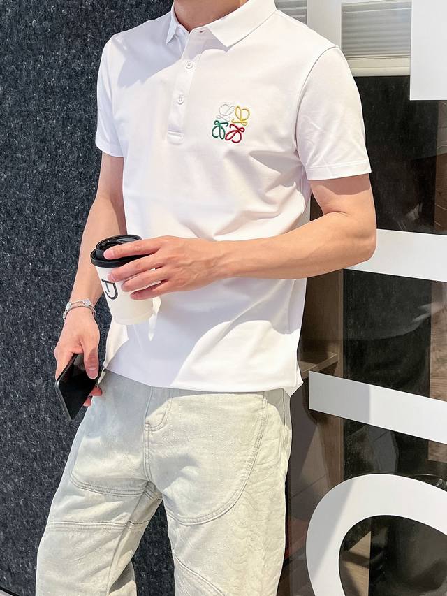 Loe25Ss Spring/Summer Casual Recommendation: New Men's Short-Sleeve Polo Shirt w