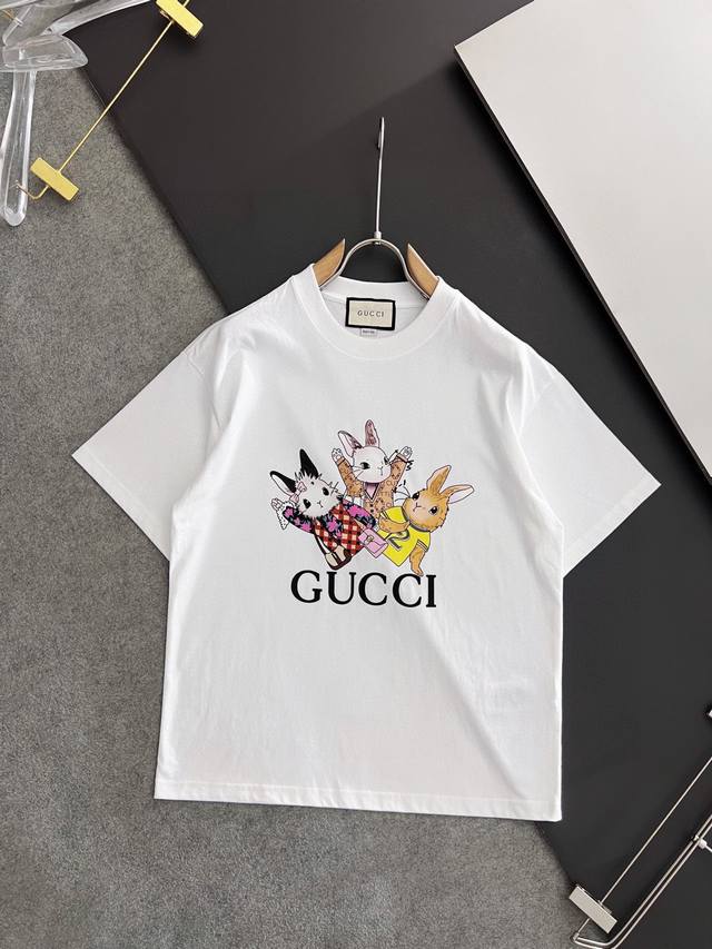 Gucci 2025 New Arrival - Latest Short-Sleeve Crew Neck T-Shirt, High-End Custom