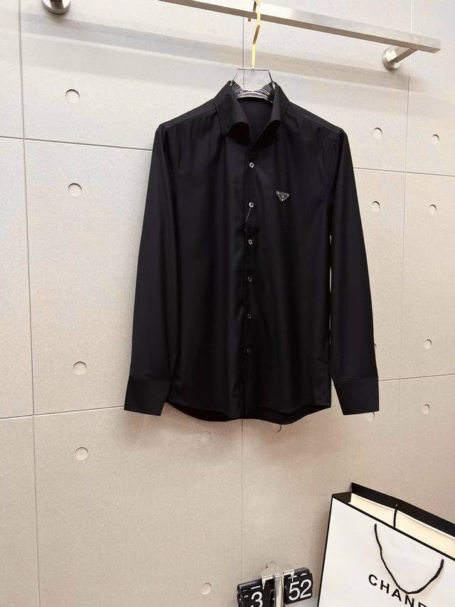 Prada 25Ss new long-sleeved shirt, overall luxurious and sophisticated, with im
