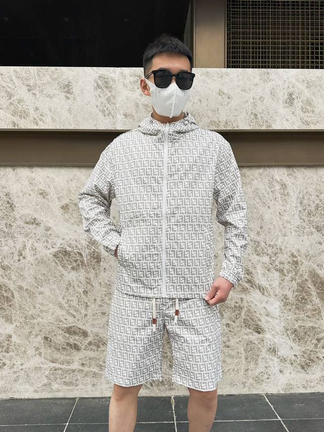 Fendi 2025 Summer Sun Protection Clothing Set, made with imported lightweight n