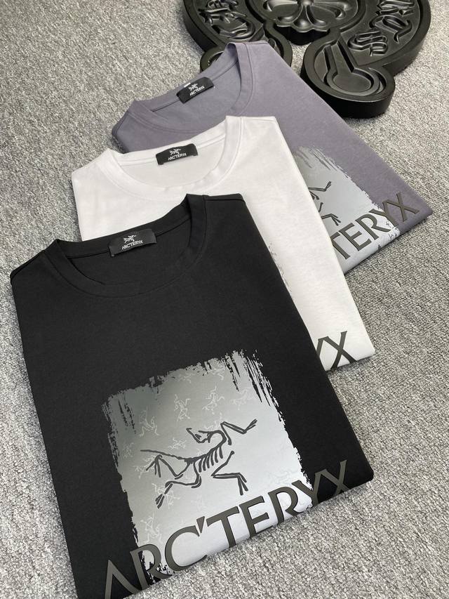 Arcteryx 2025 Spring/Summer High-Quality Mercerized Cotton Short-Sleeve T-Shirt