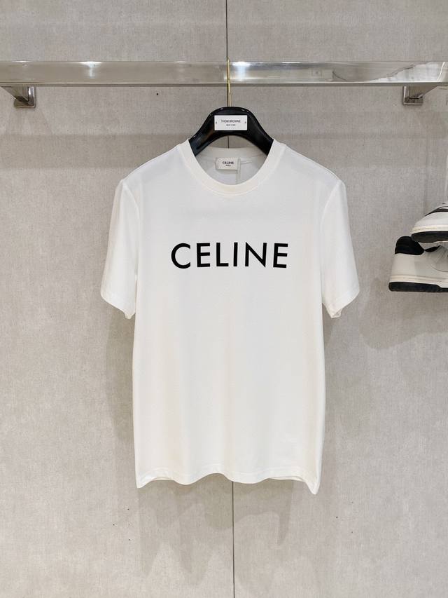 Celine 2025 New Arrival - Latest Short-Sleeve Crew Neck T-Shirt, High-End Custo