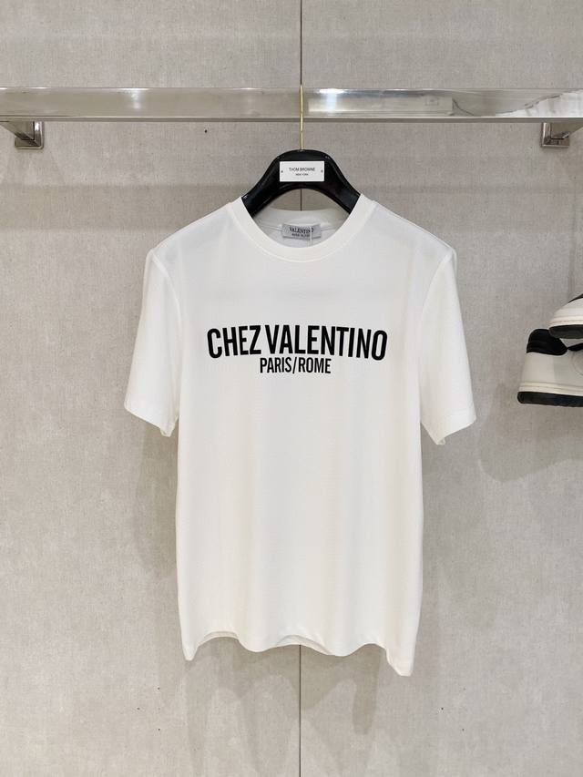 Valentino 2025 New Arrival - Latest Short-Sleeve Crew Neck T-Shirt, High-End Cu