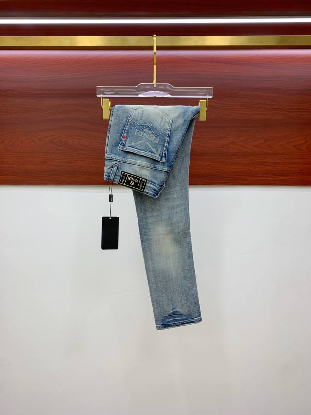 Fendi Men's Denim Jeans, officially announced in the catalog and posters! Made w