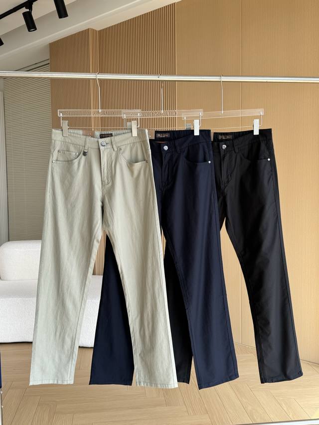 Loro pian Nuoyou Pianya Men's Slim Fit Casual Dress Pants 2025 New Arrival from