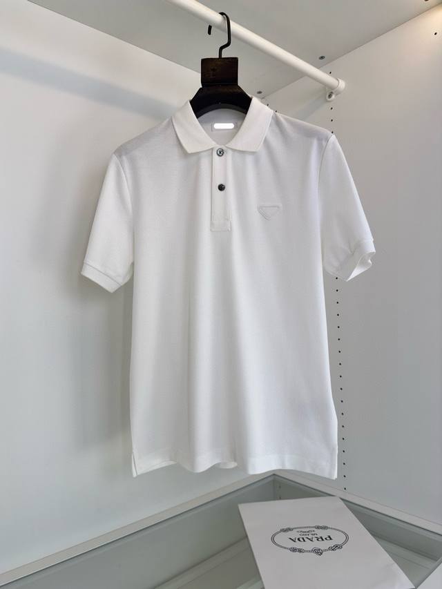 2025 Spring/Summer Classic Two-Button Men's Short-Sleeve Polo Shirt. Classic and