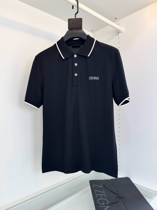 2025 Spring/Summer Classic Business Casual Men's Short-Sleeve Polo Shirt. Classi